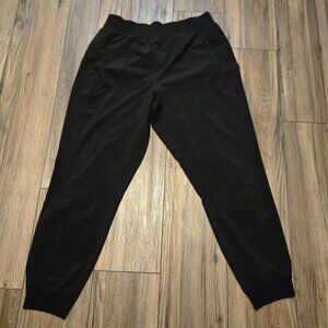 Lululemon Black Track Lounge Dance Pants Front Pockets EUC Size 12